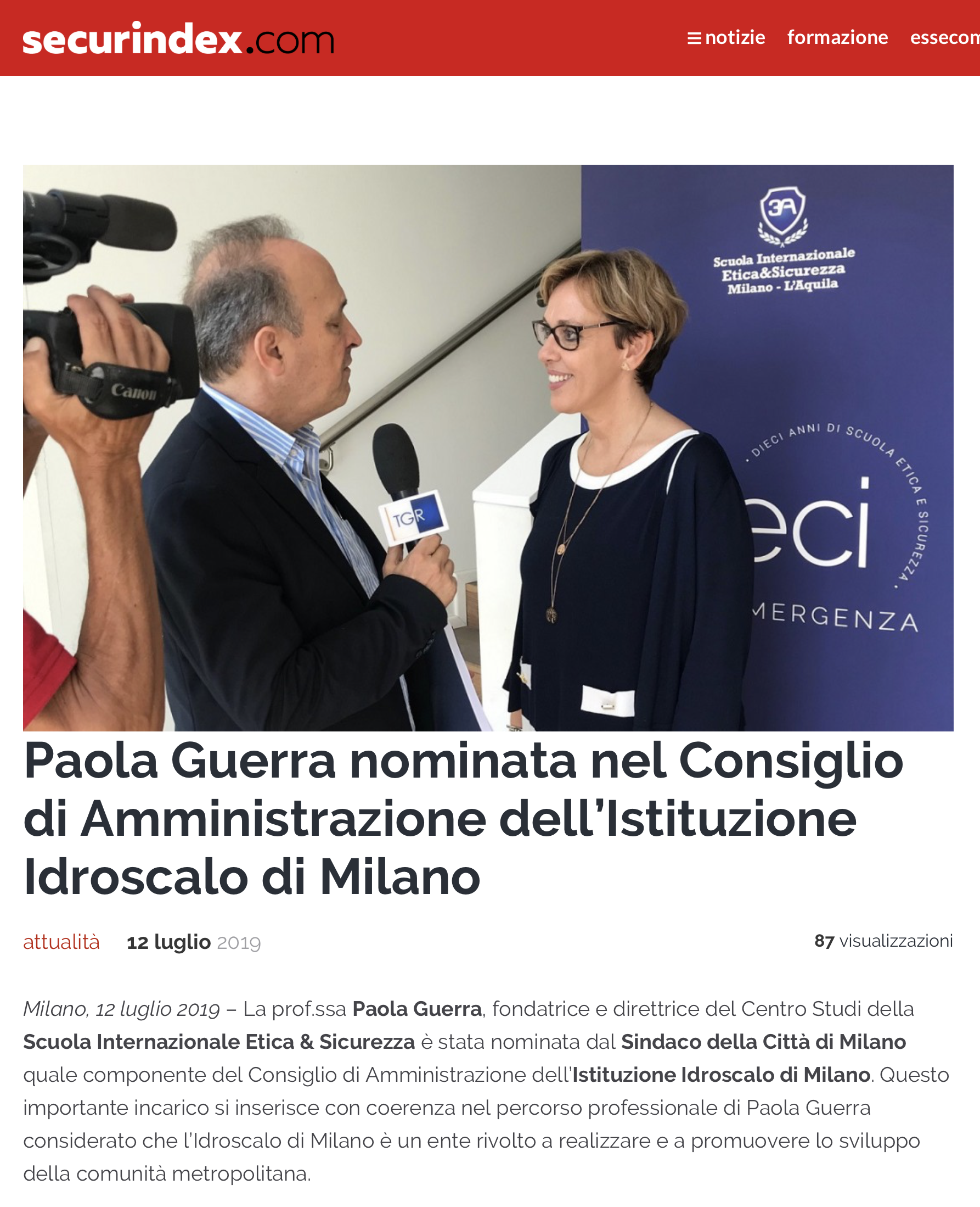 Nomina Paola Guerra - securindex