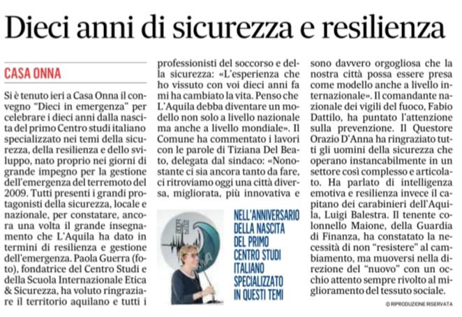 10 in emergenza