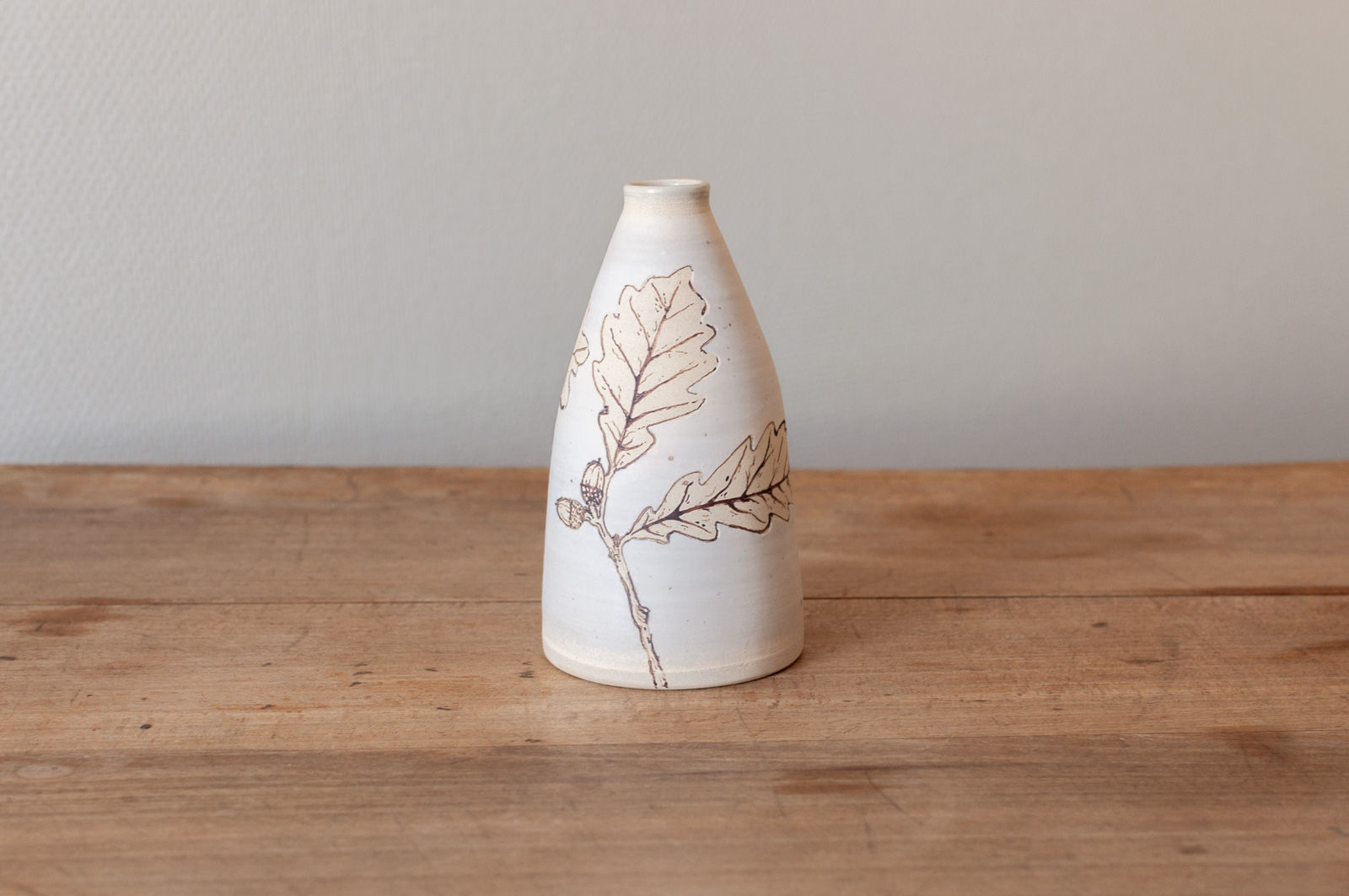 Bouteille grès & porcelaine Chêne