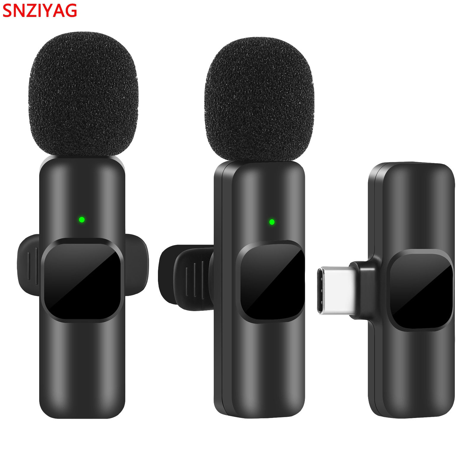 New Wireless Lavalier Microphone Portable Audio Video Recording Mini Mic