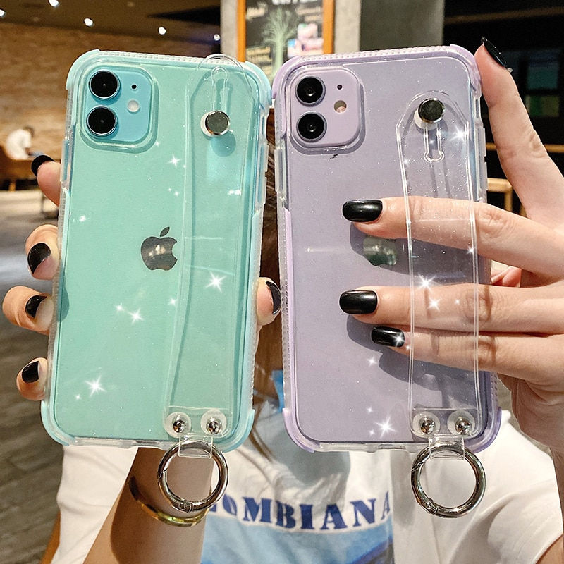 Glitter Powder Holder Phone Case For iPhone 12 13 11 X XR XS Max 7 8 Plus