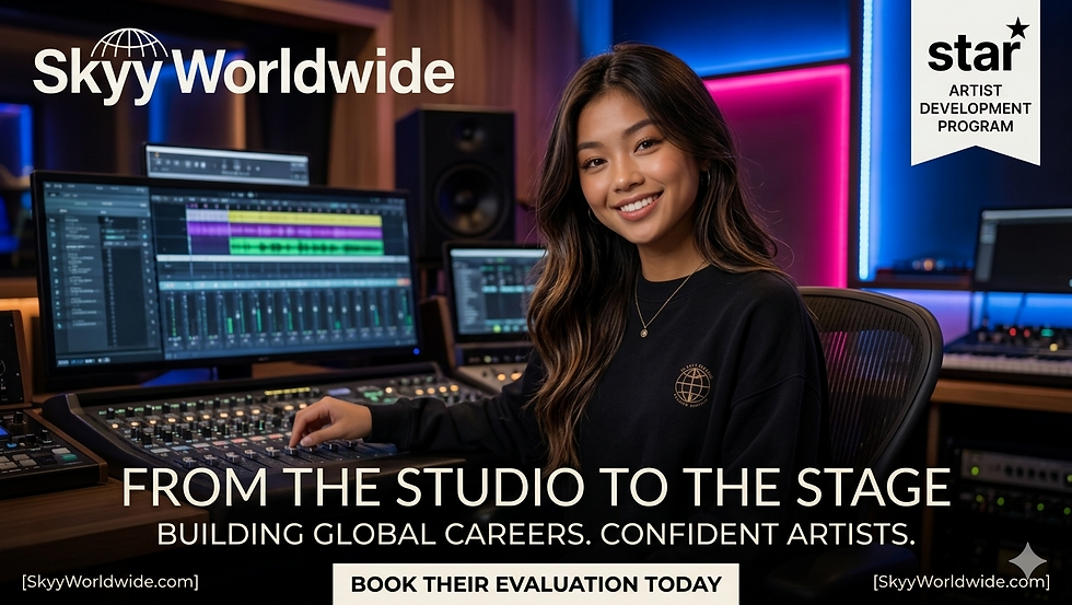 New artist booking a Skyy Worldwide music production and artist development evaluation