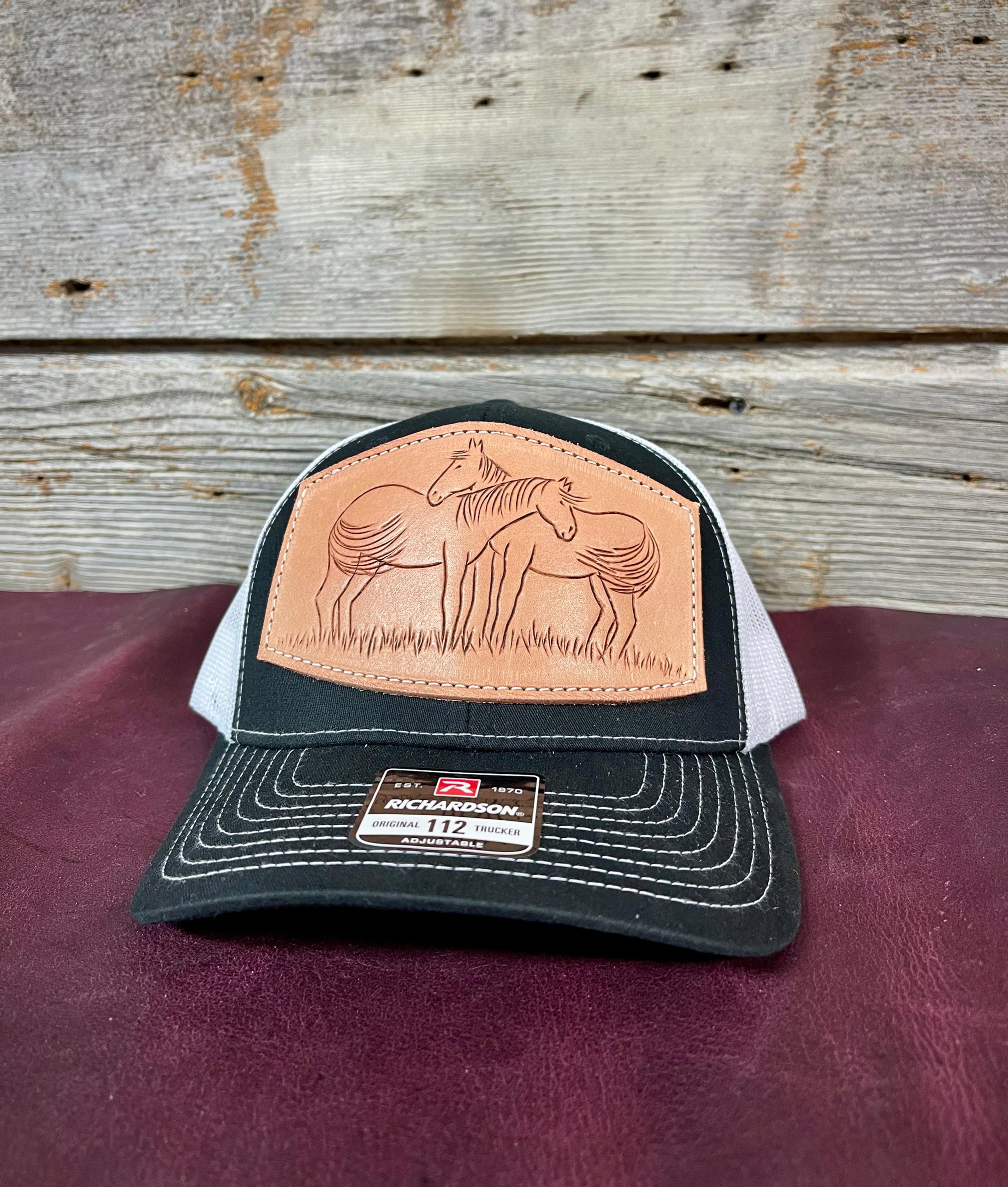 Black Standing Horses Cap