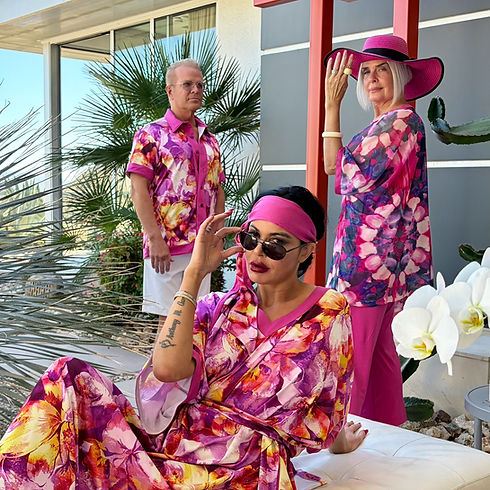 3 models in kirk's branded shirts