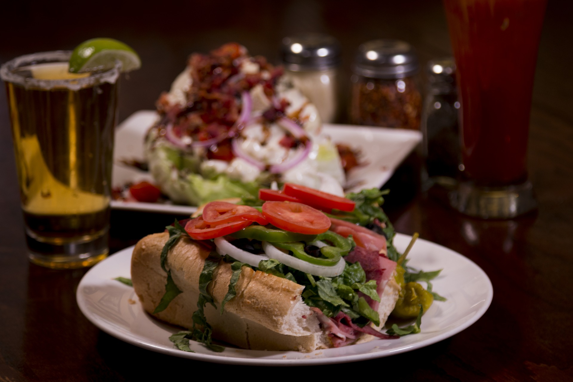 Arranged Food and Objects