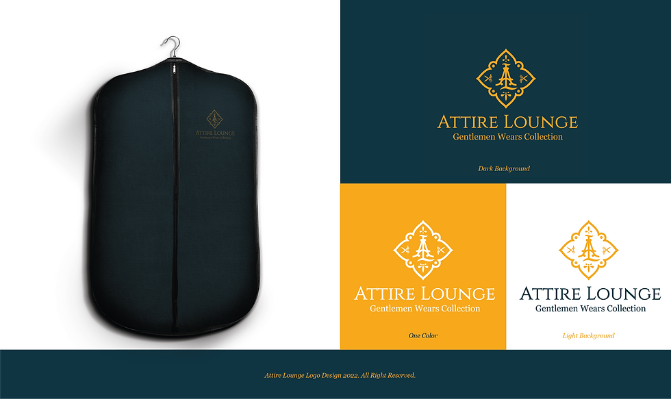 Attire Lounge Branding Design.