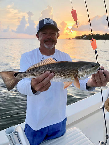 Capt. Chris Tew with southern exposure inshore fishing charters in Fairhope, AL