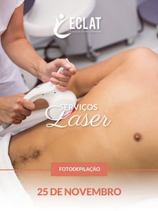 TRATAMENTOS de LASER na ECLAT - Depilação