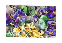 Garden flowers ink drawing