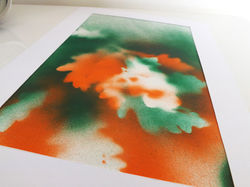 Oak tree spray painted