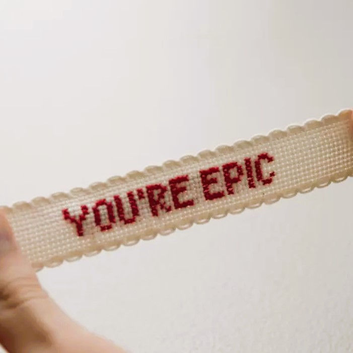 Thumbnail: You're Epic' Secret Cross Stitch