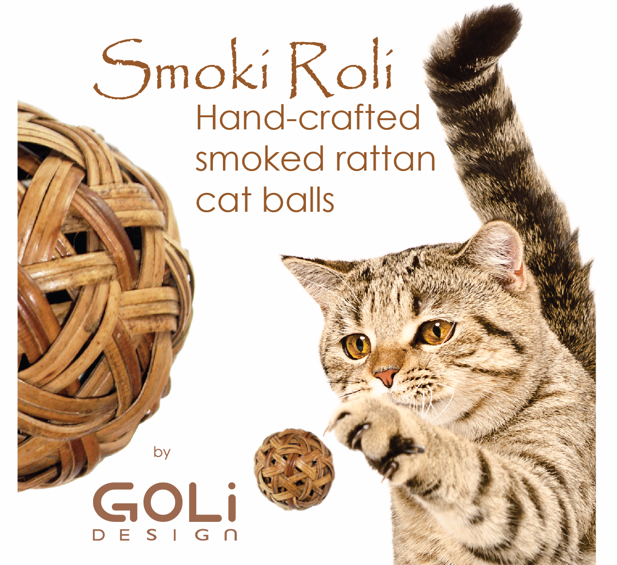 Smoki Roli balls - a set of 2 rattan balls