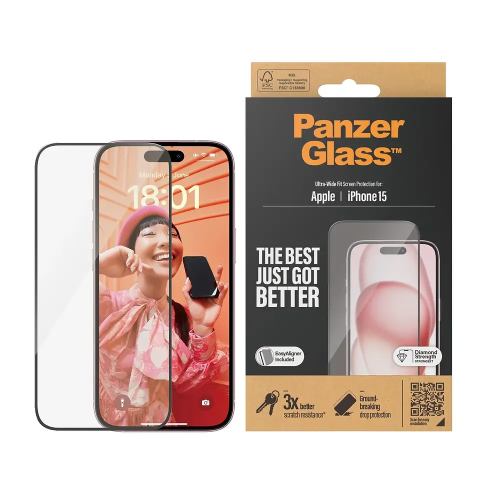Thumbnail: PanzerGlass Privacy Screen Protector – iPhone 15