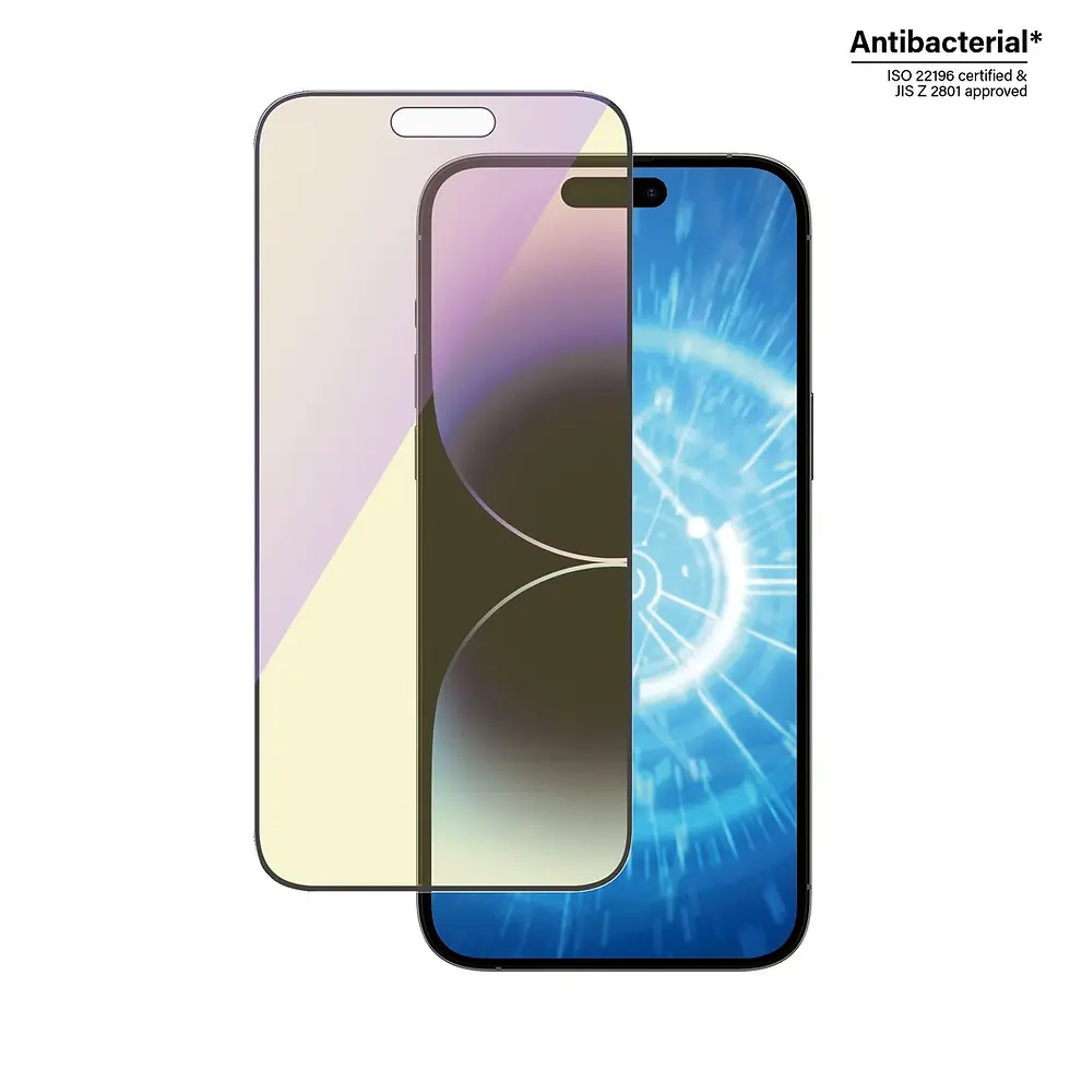 الصورة المصغرة: PanzerGlass Ultra Wide Anti-Blue – iPhone 14 Pro Max