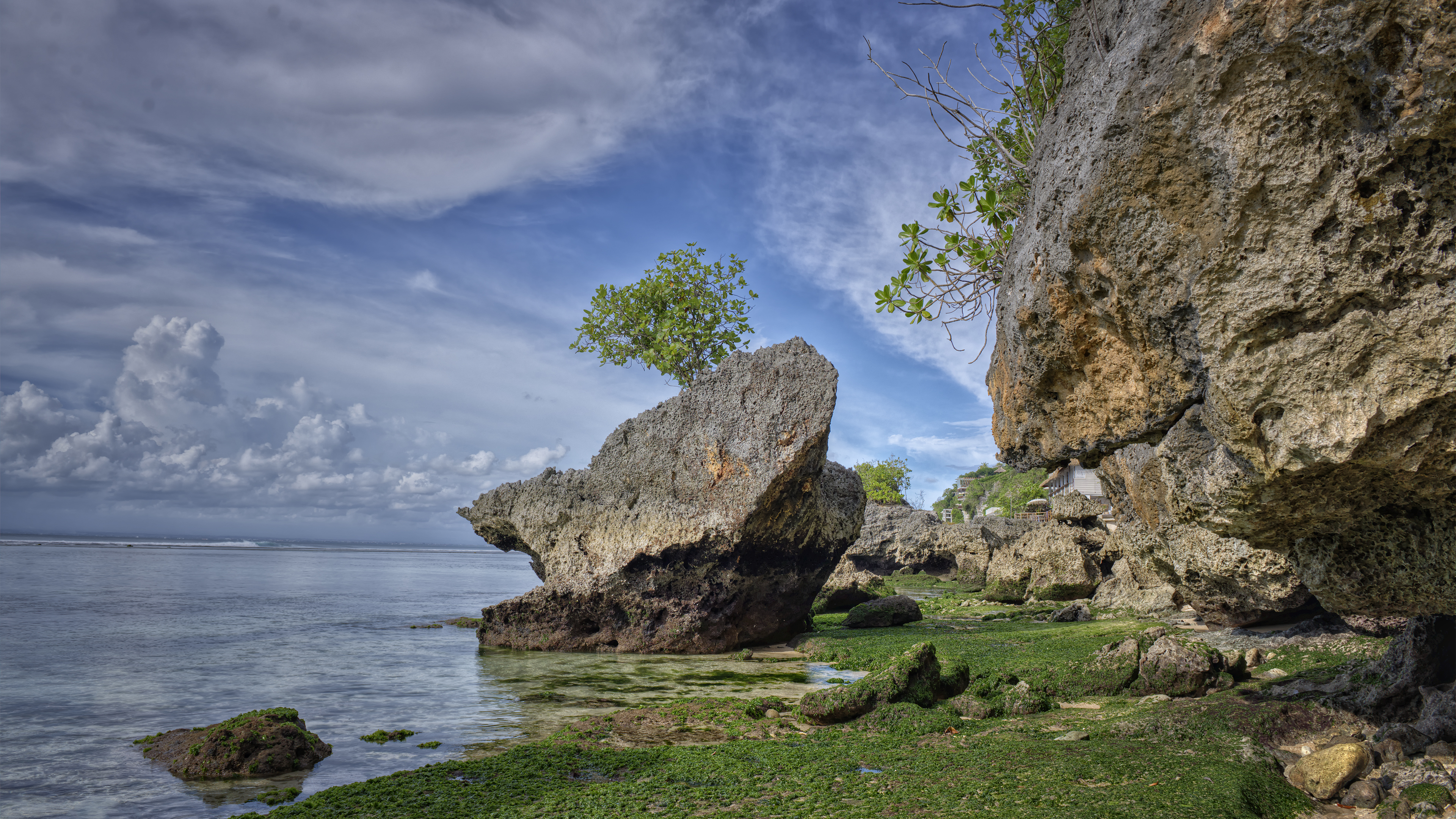Beautiful shoreline in Bali