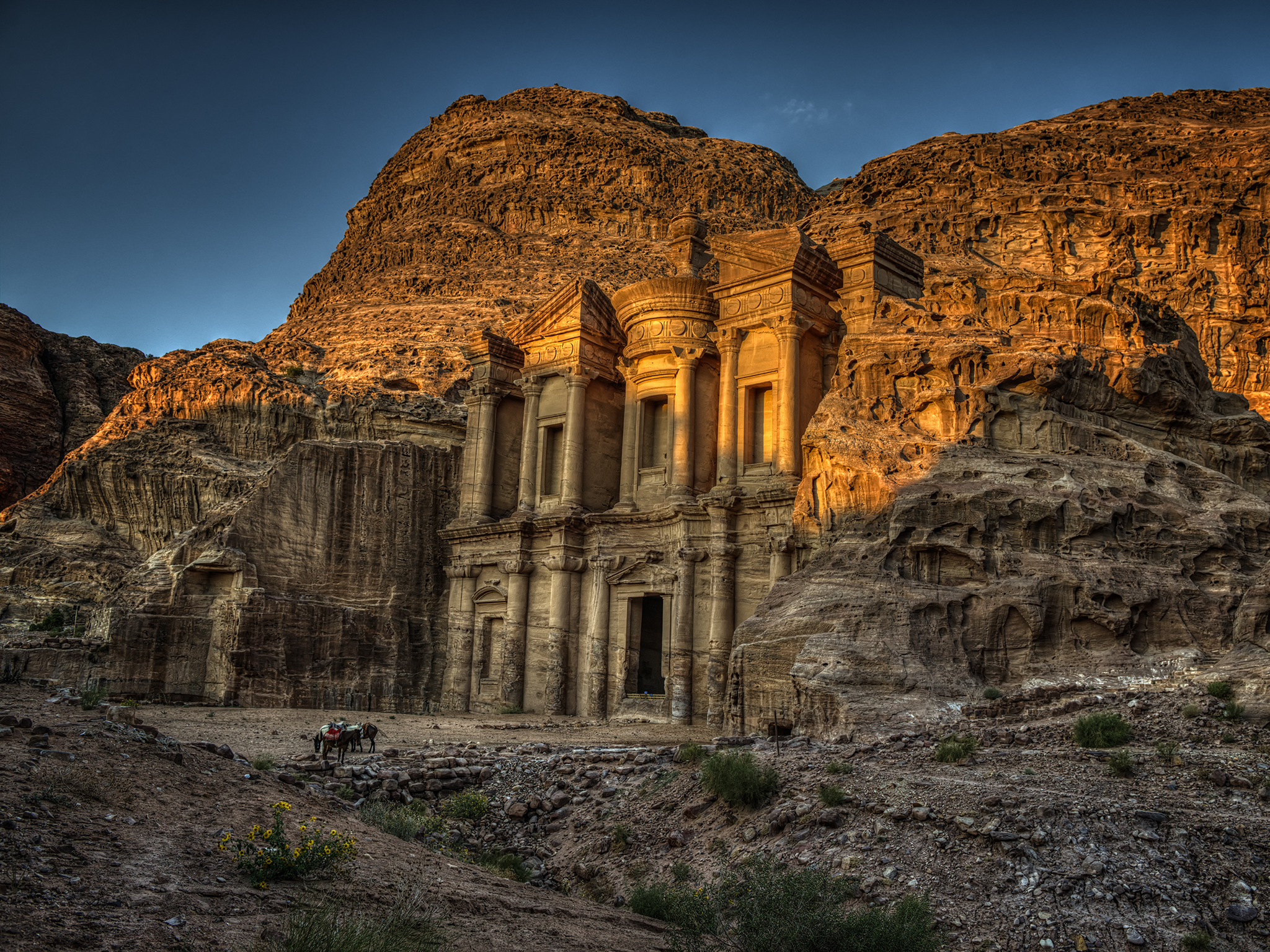 Monastery at Sunset