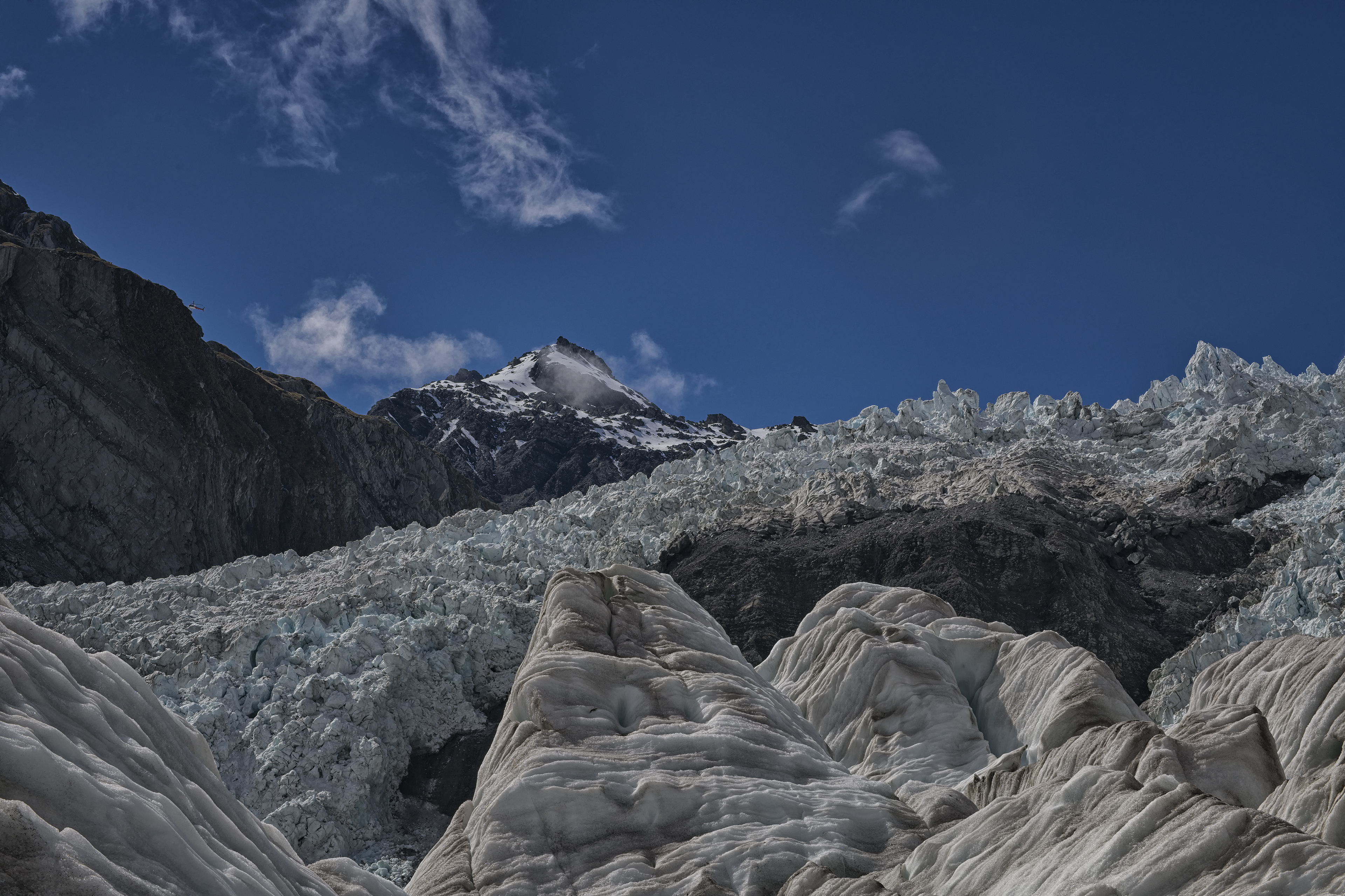 Looking up the Franz Josef Glacier