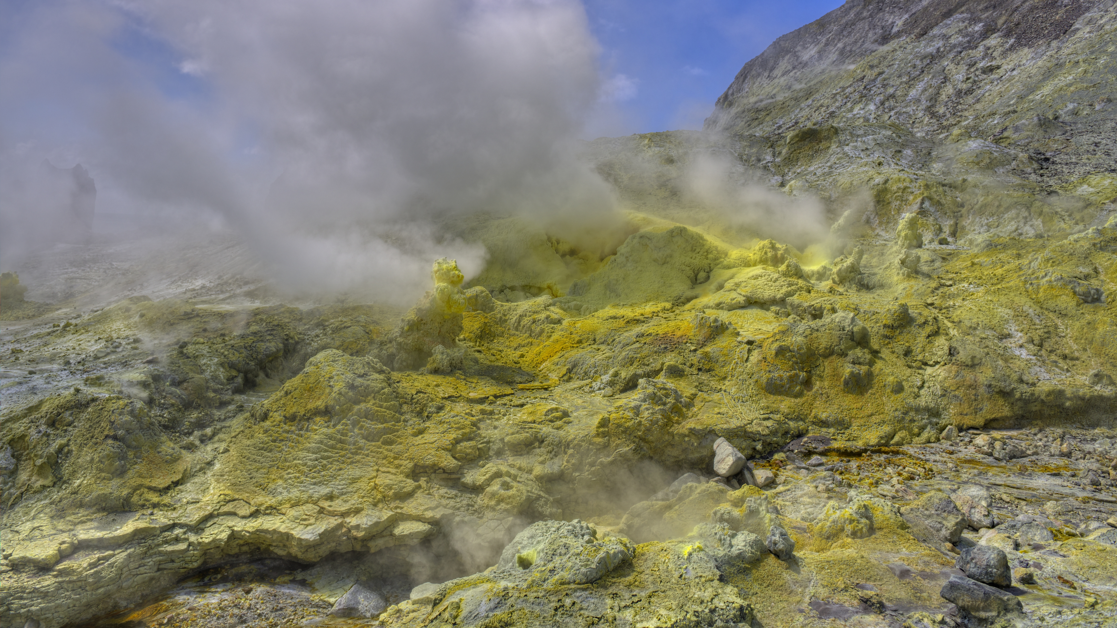 Yellow Sulfur everywhere