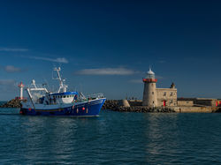 Lighthouse in Howth Marina
