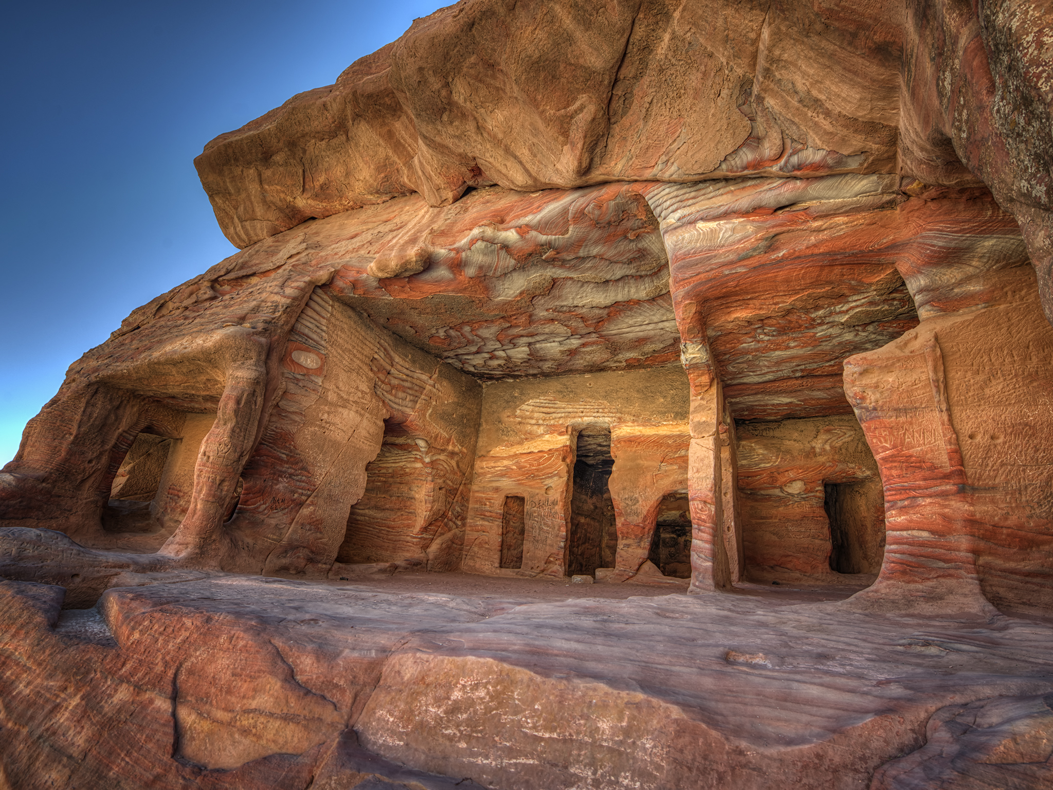 Rainbow Rocks in Petra