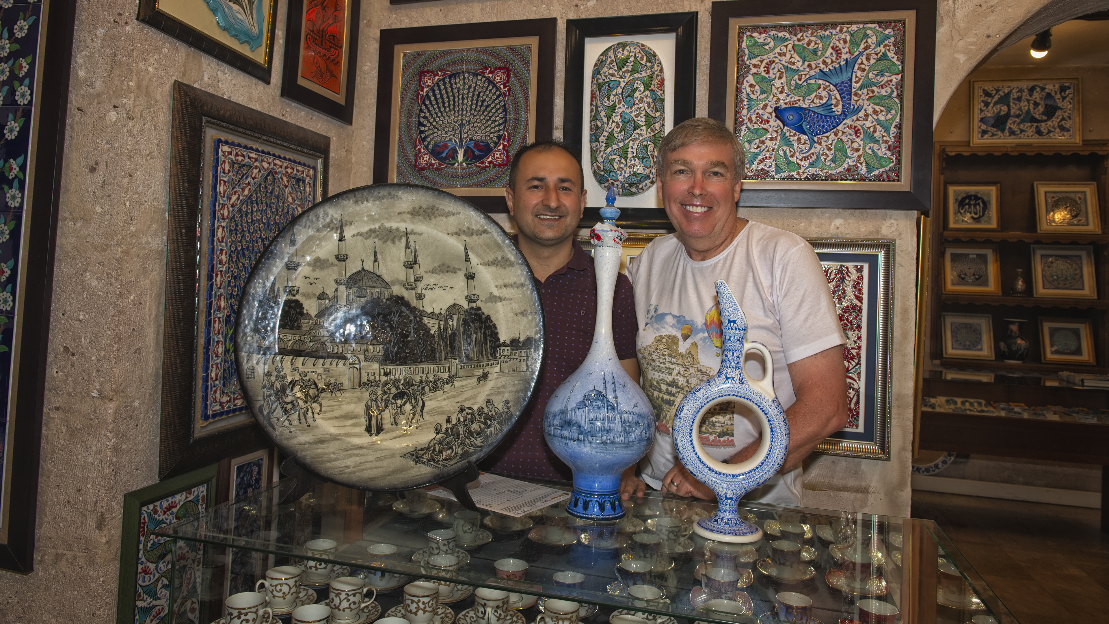 Basri and I at Venessa Seramik