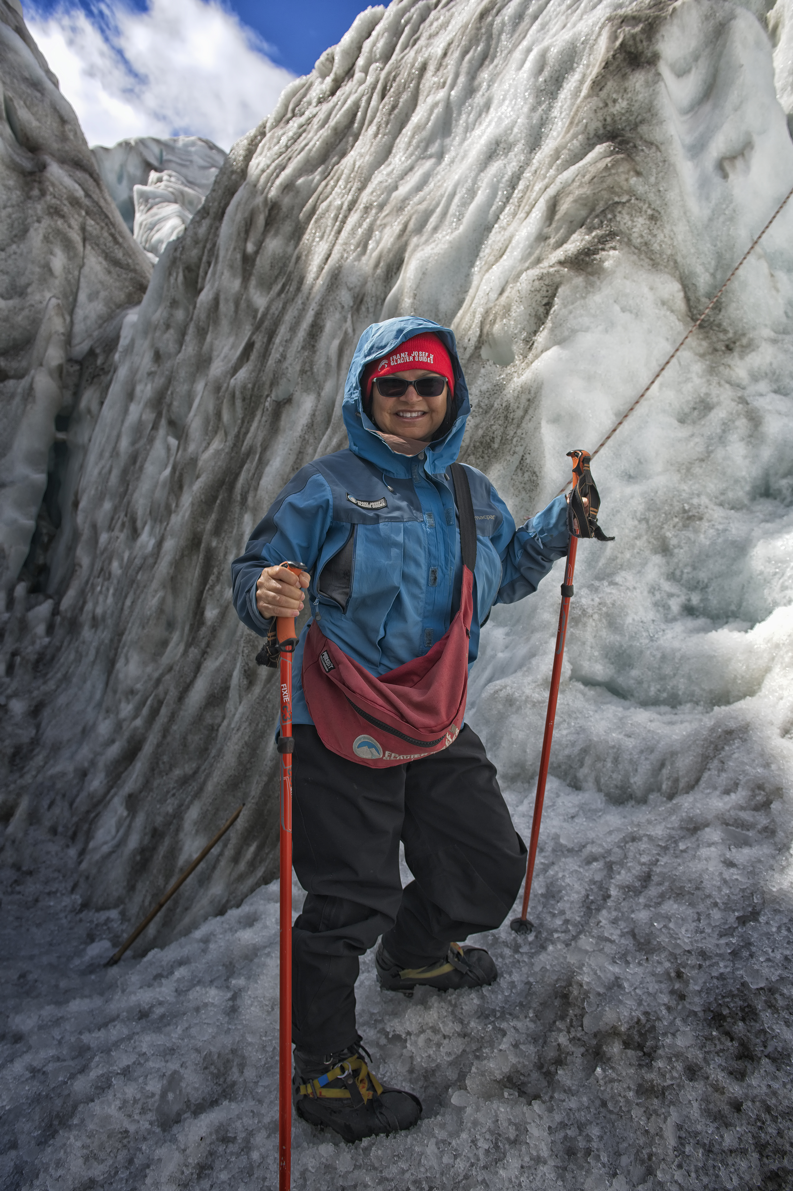 Dirce on the Franz-Josef Glacier