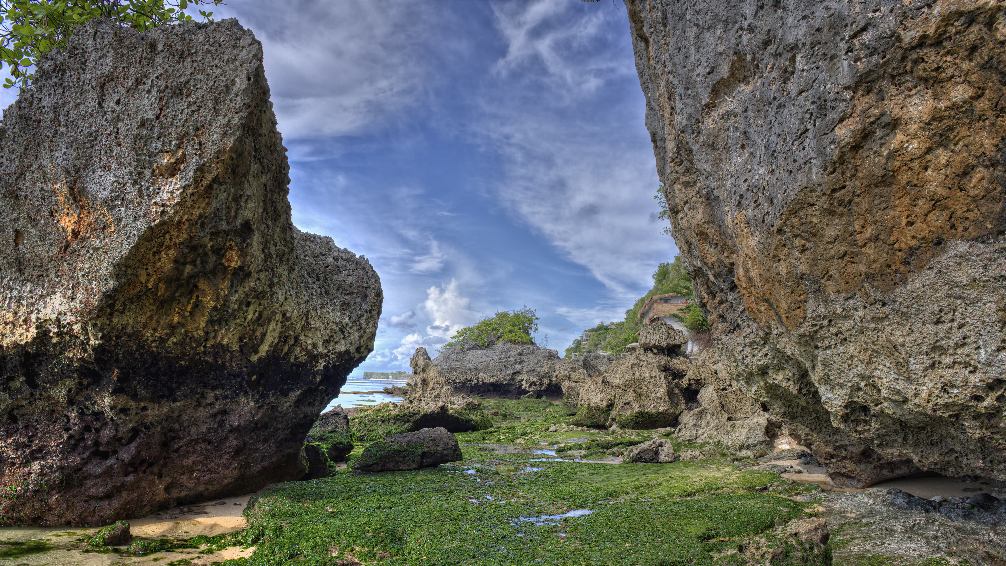 Beautiful shoreline in Bali