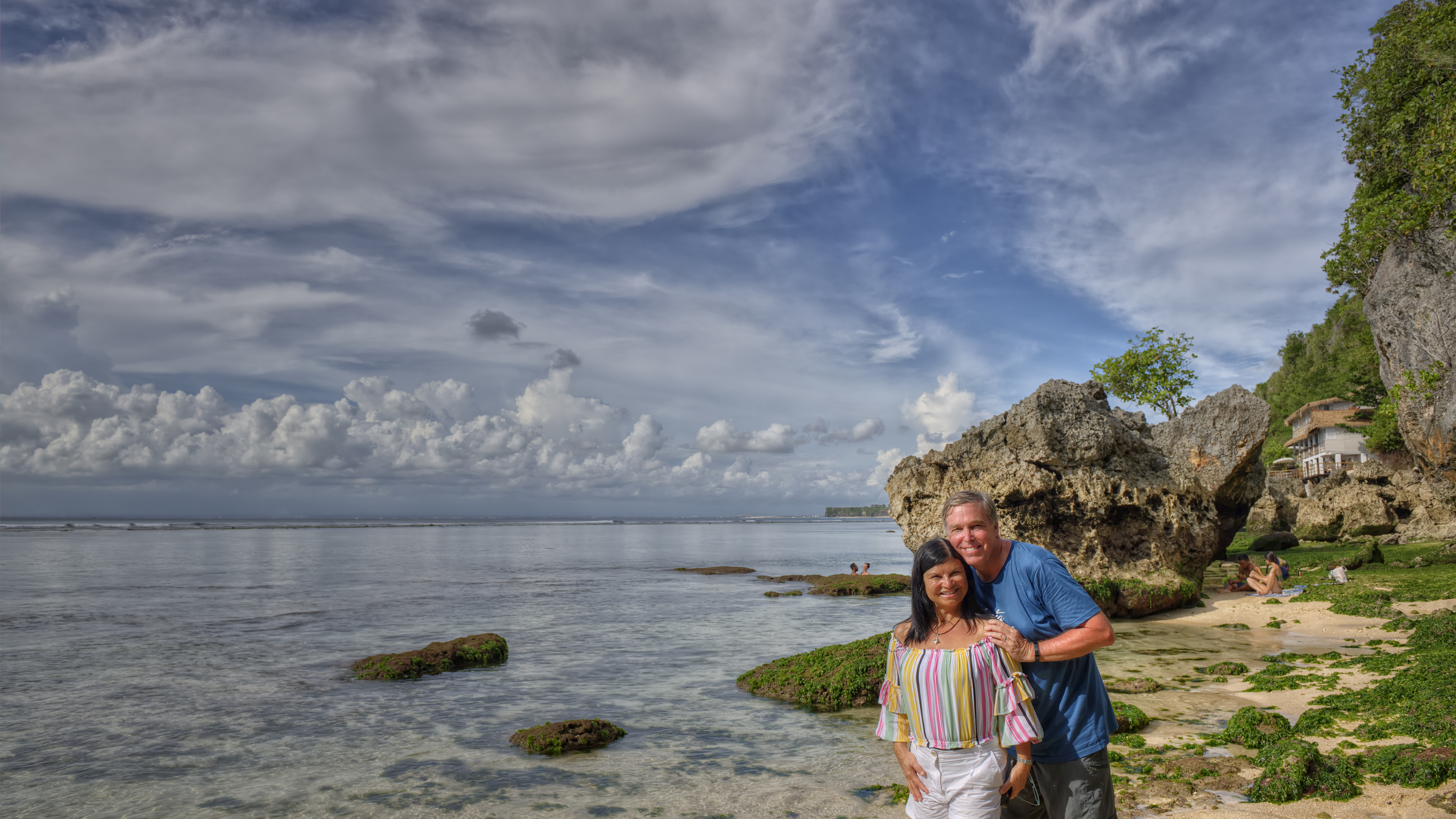 Beautiful shoreline in Bali