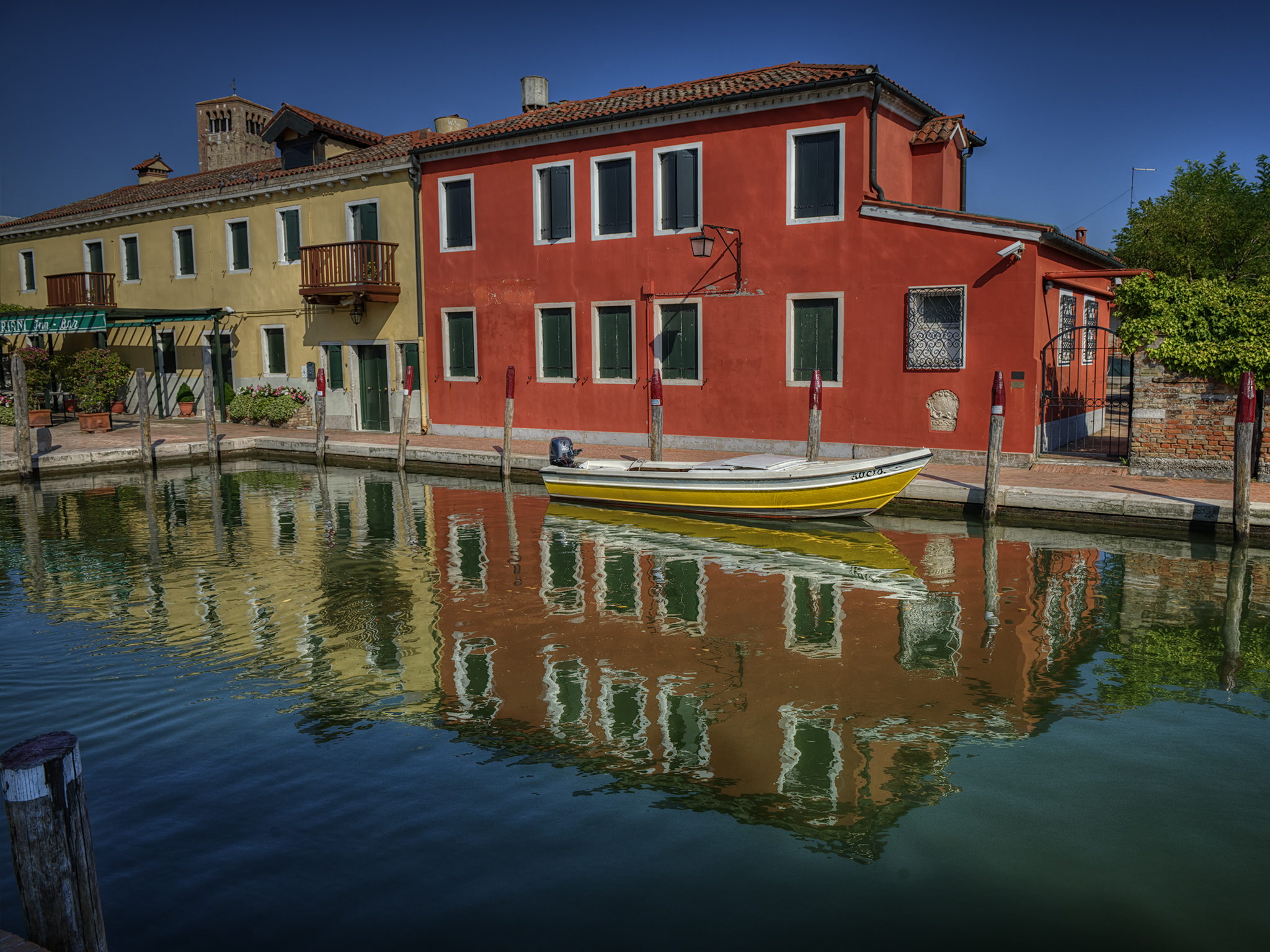 Colorfull Houses in Torcello, Italy