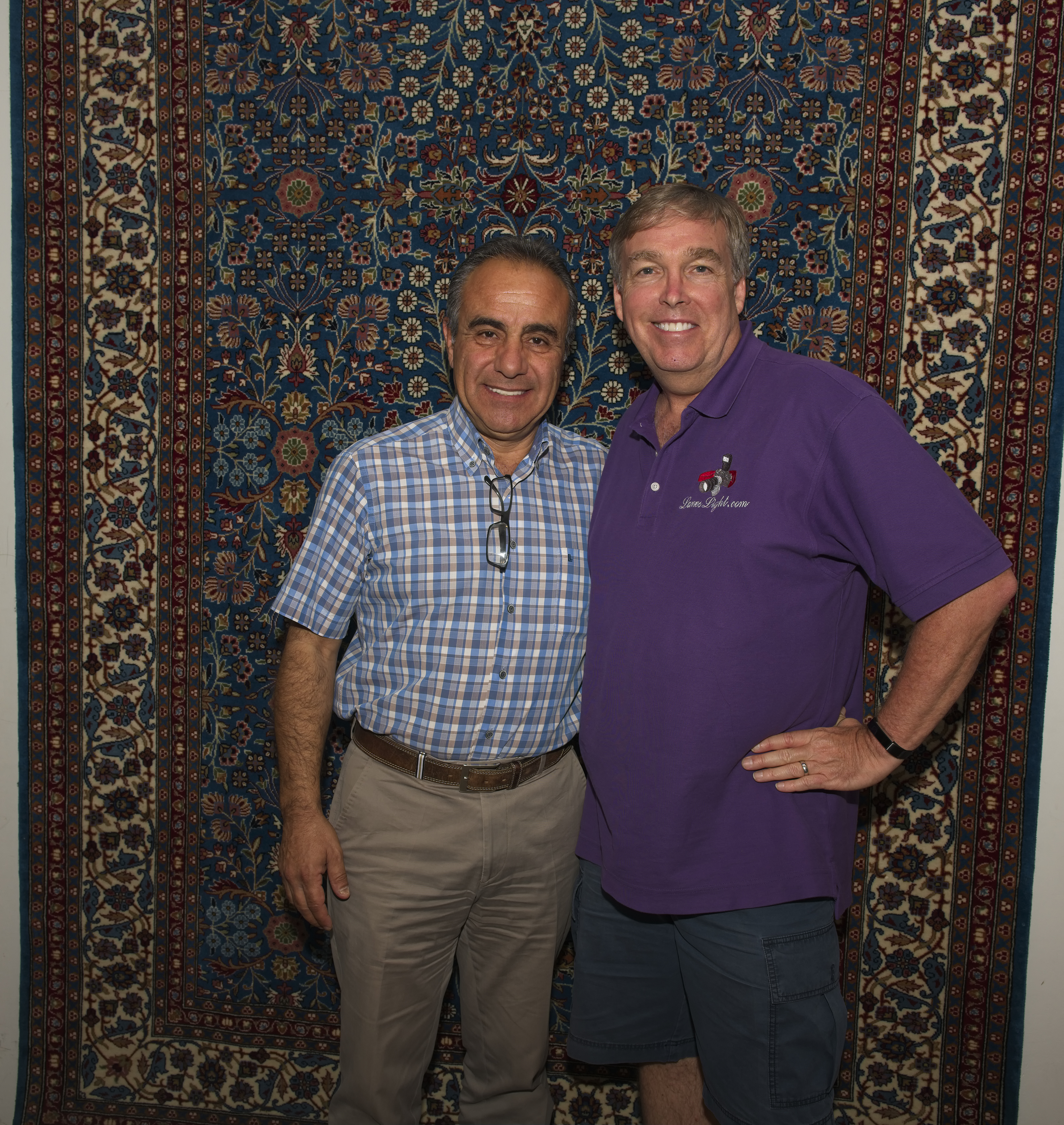 Can Karaer and I at Yuksel Carpet