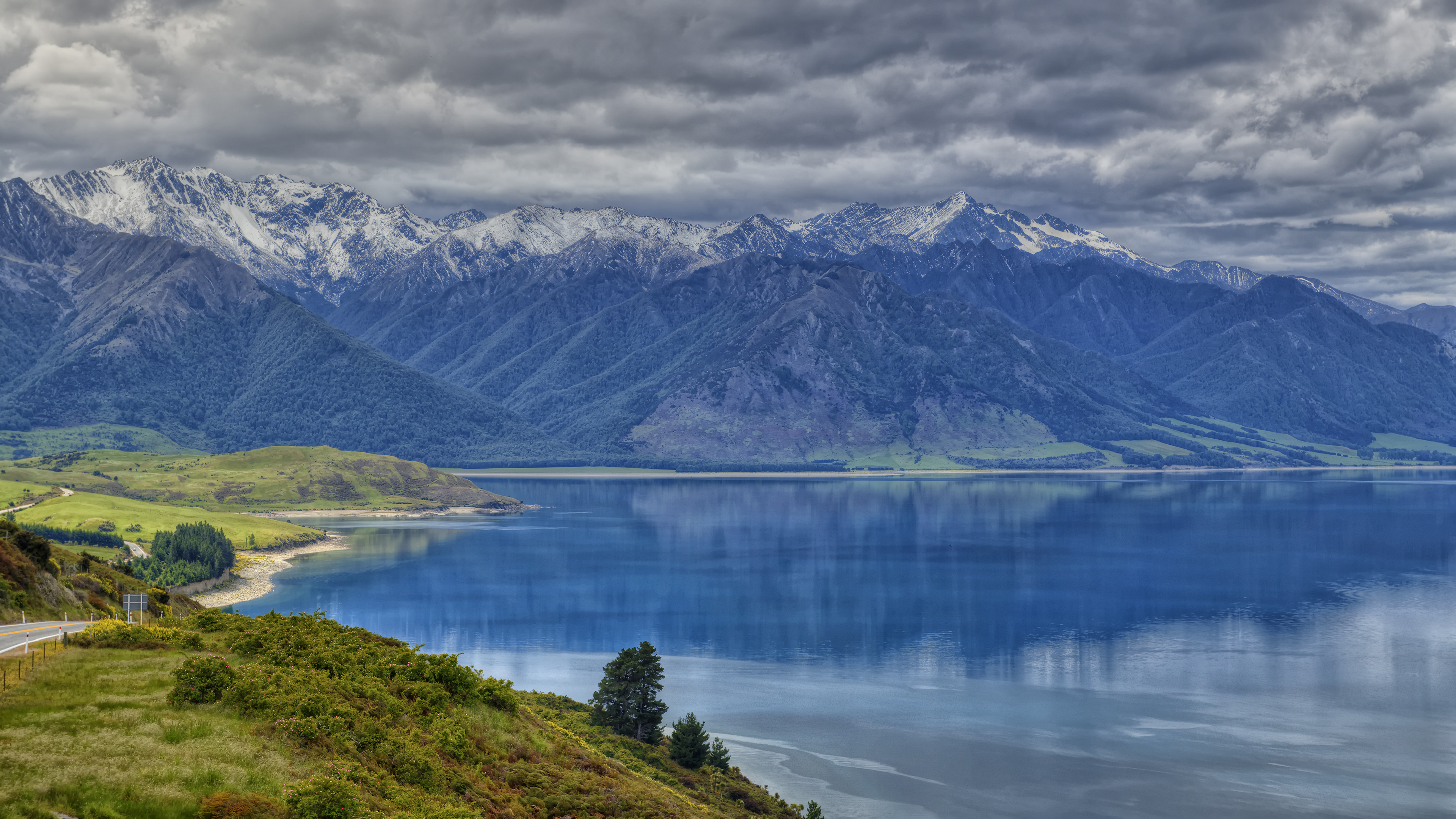 On the way to Lake Wanaka