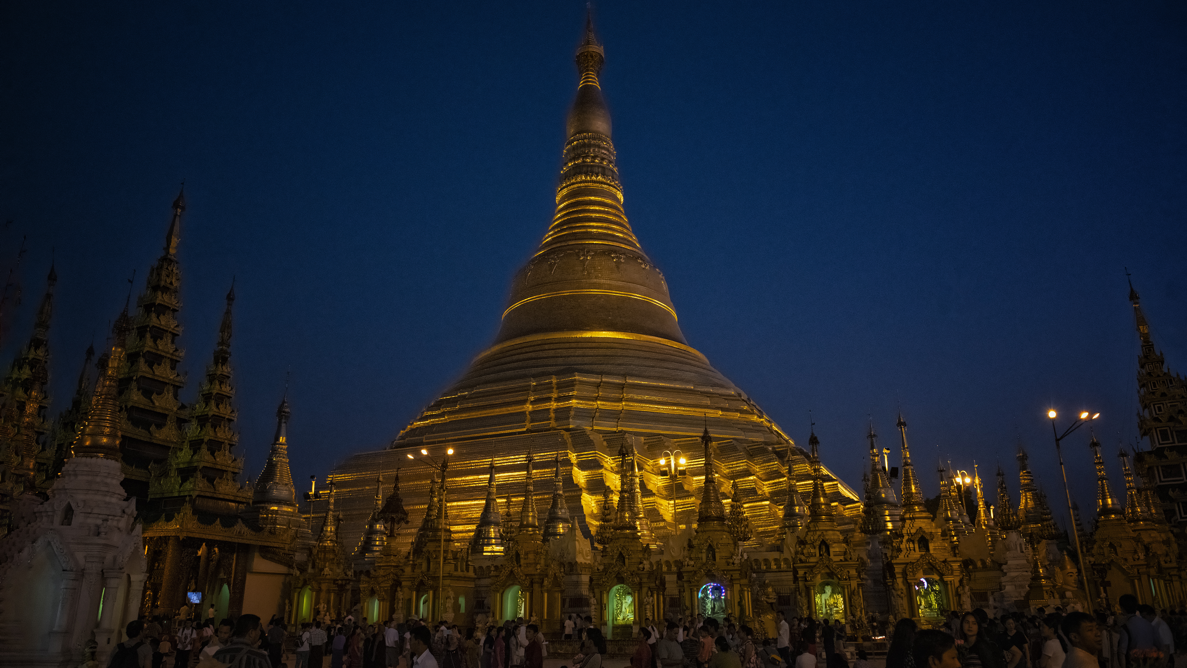 Shwedagon Pagoda in Yangon, Myanmar