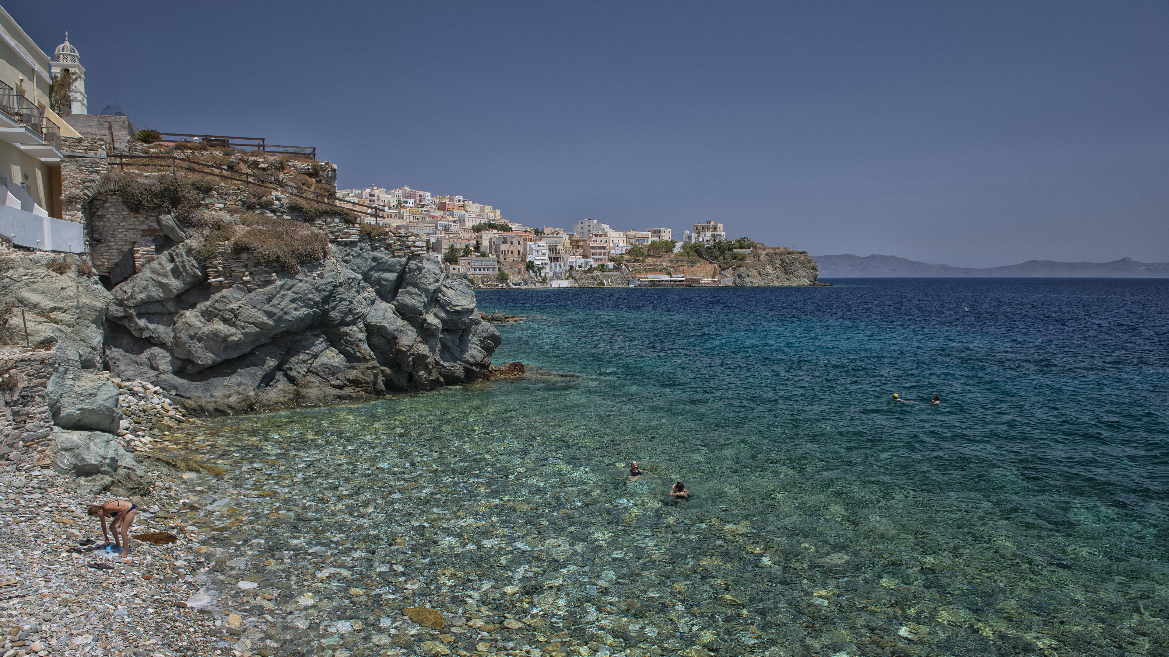 Beach in Syros, Greece