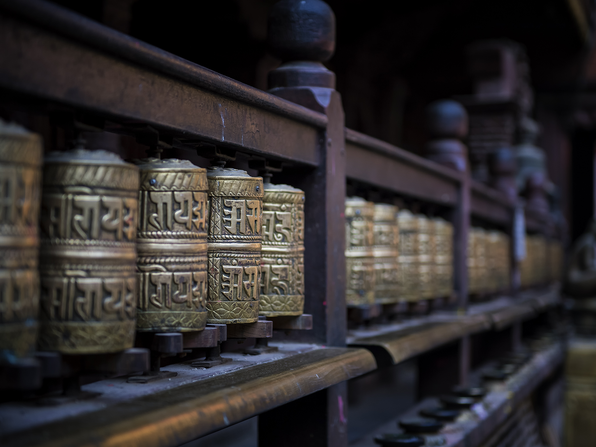 Prayer Wheels in Nepal