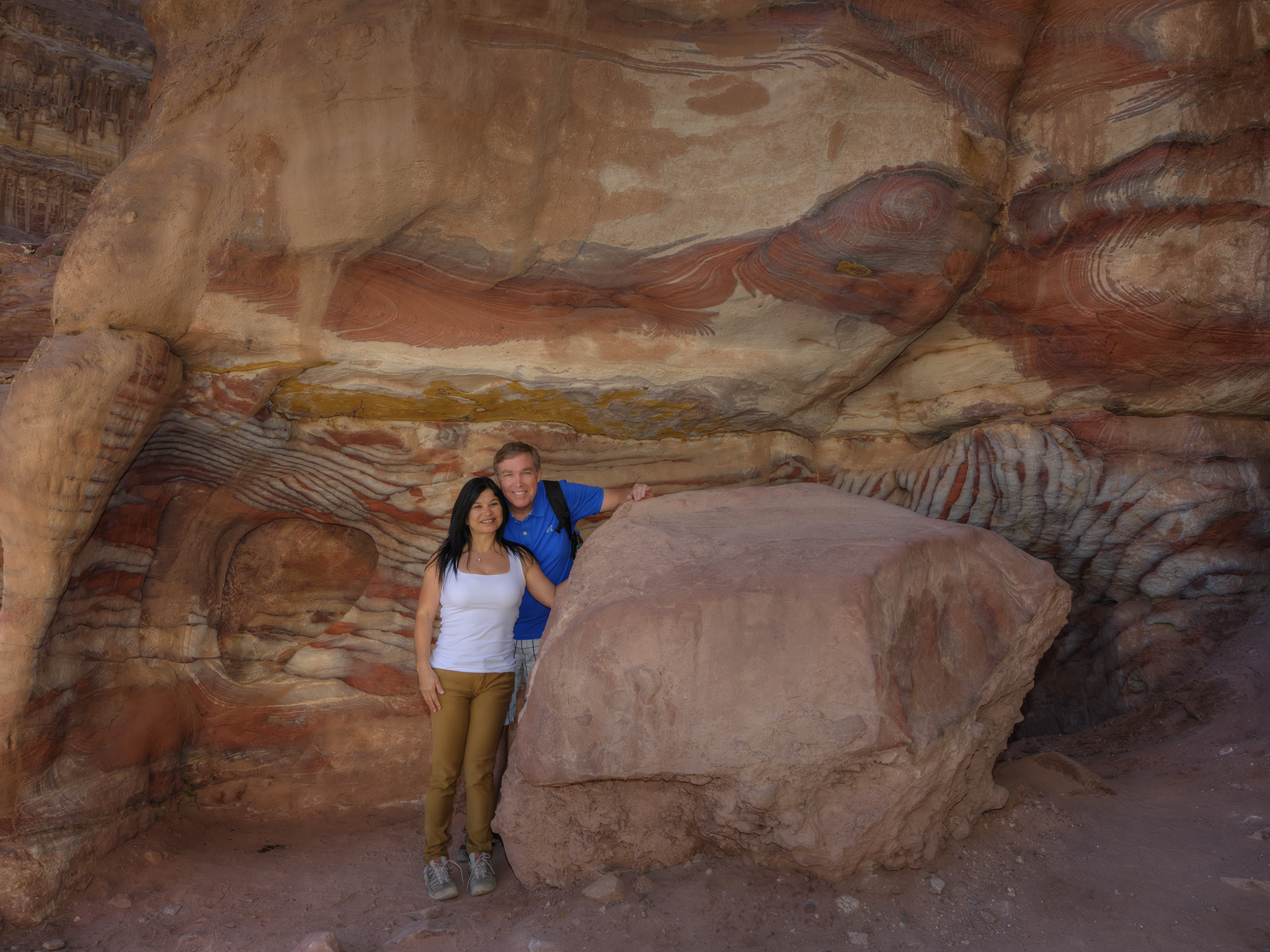 Rainbow Rocks in Petra