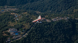 Dirce flying in Pokhara, Nepal