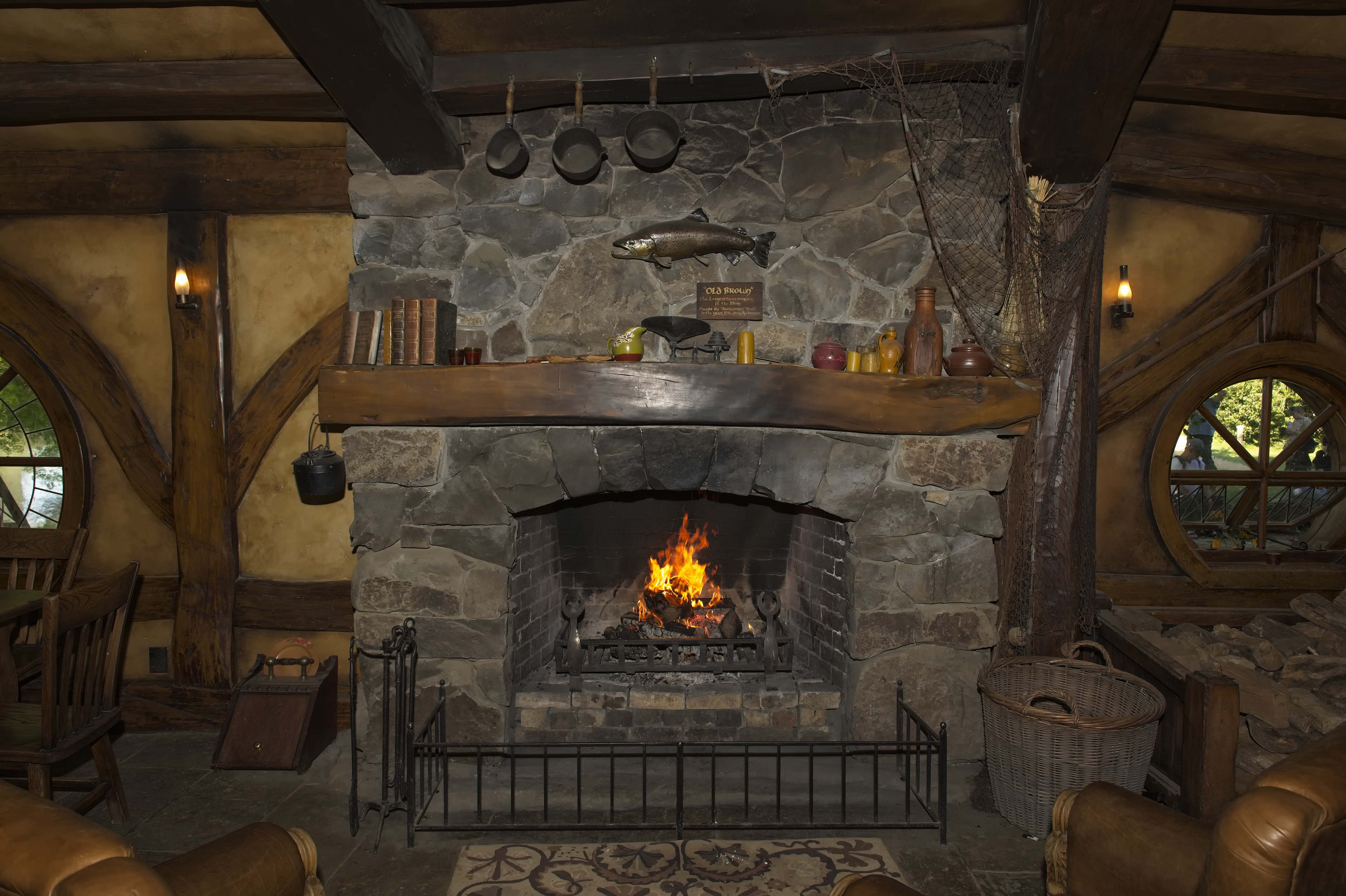 Fireplace in the Green Dragon Inn