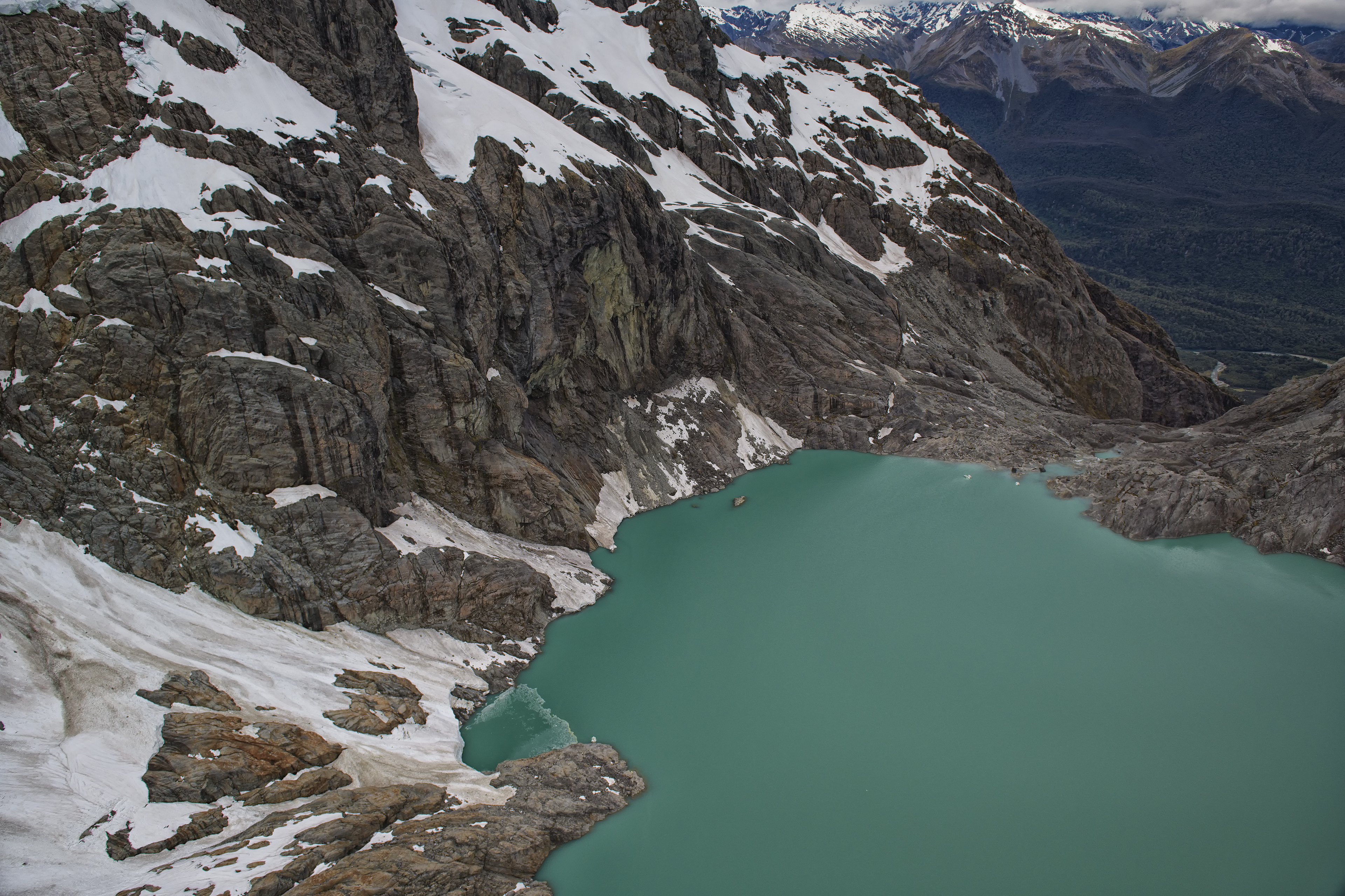 Blue Lake in the mountains