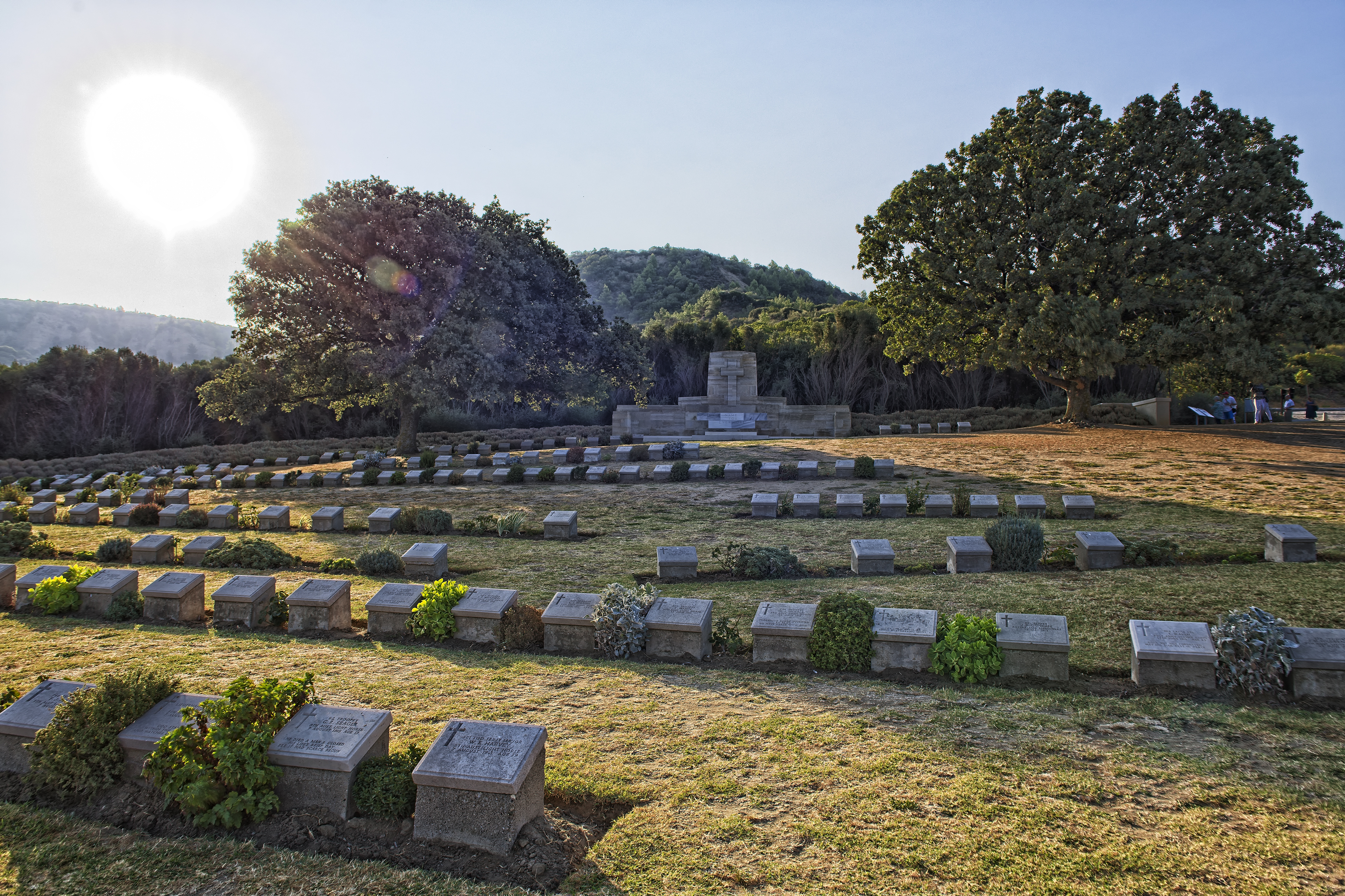 Graves and Memorial at Gallipoli