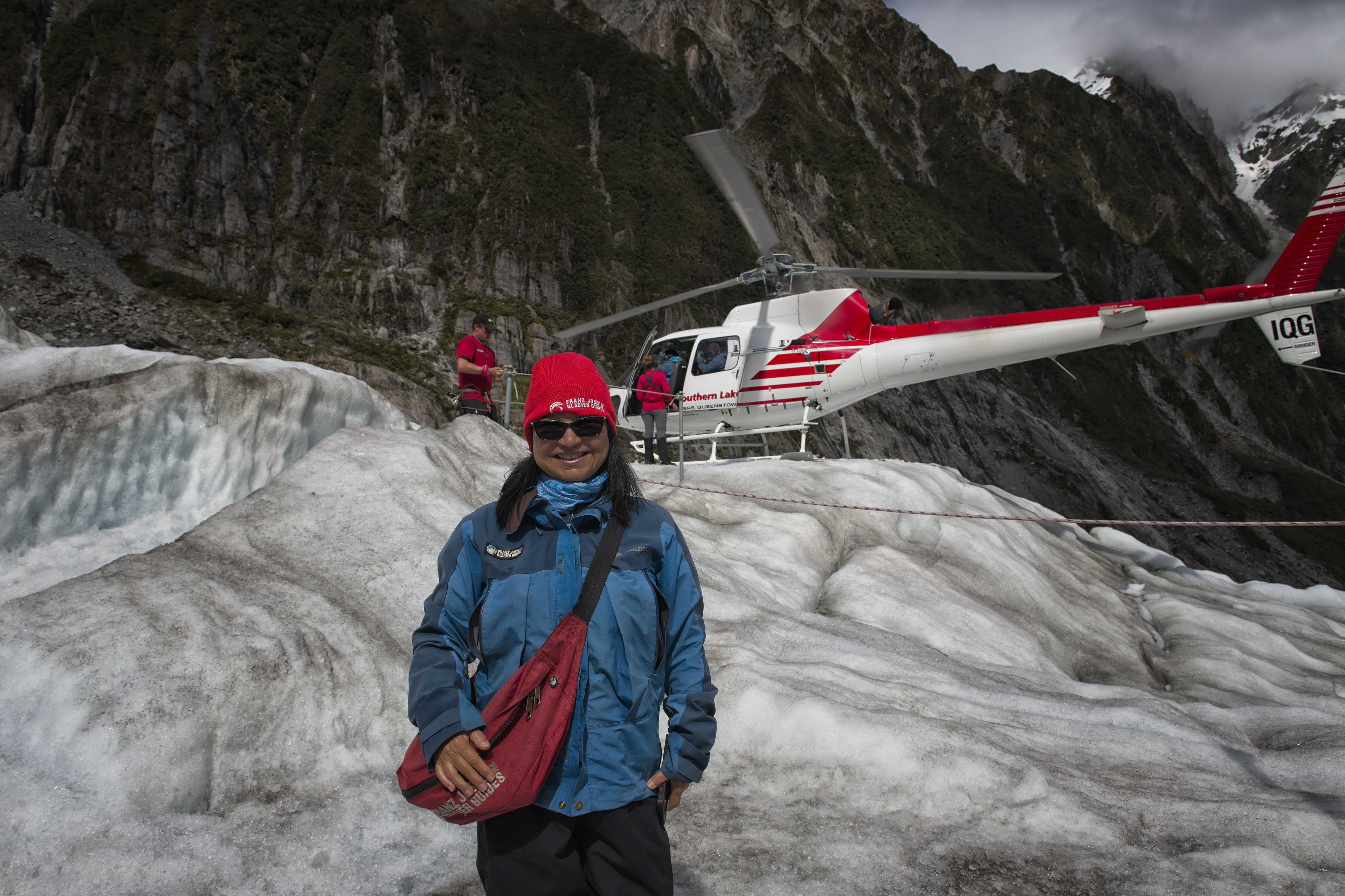 Arriving on the Franz Josef glacier