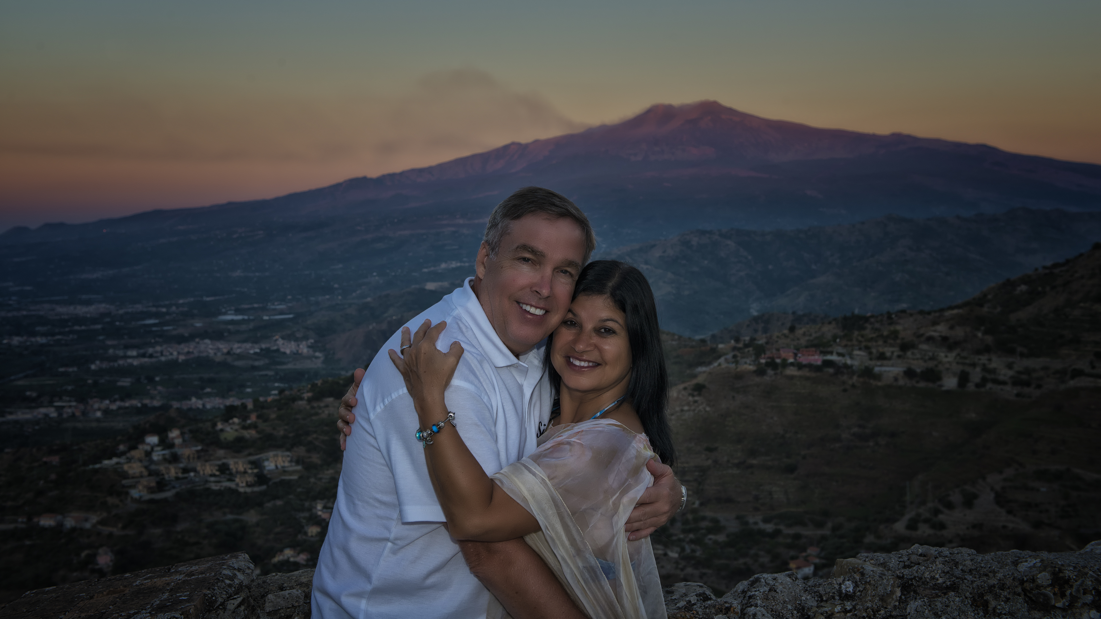 Castlemola with Mt Etna