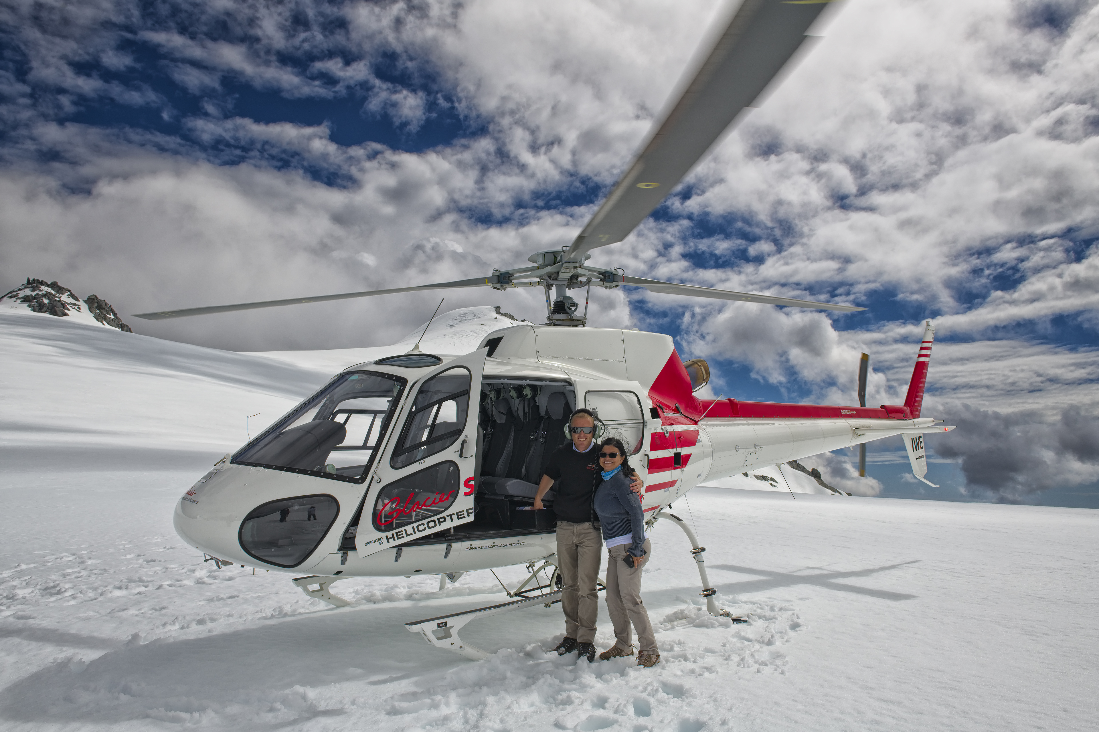 Dirce and our pilot, Jeremy