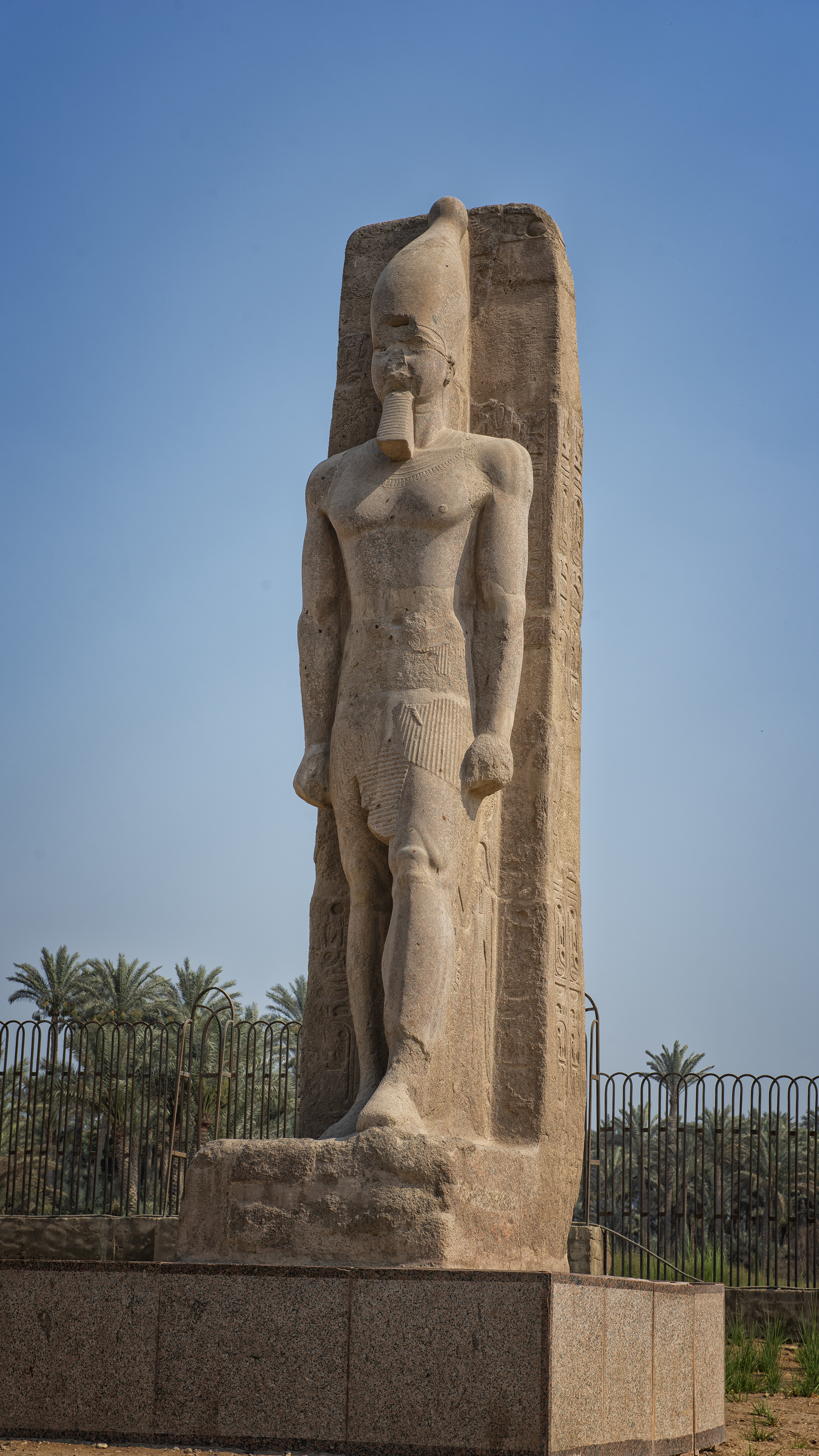 Statue of Ramesses II at Memphis.