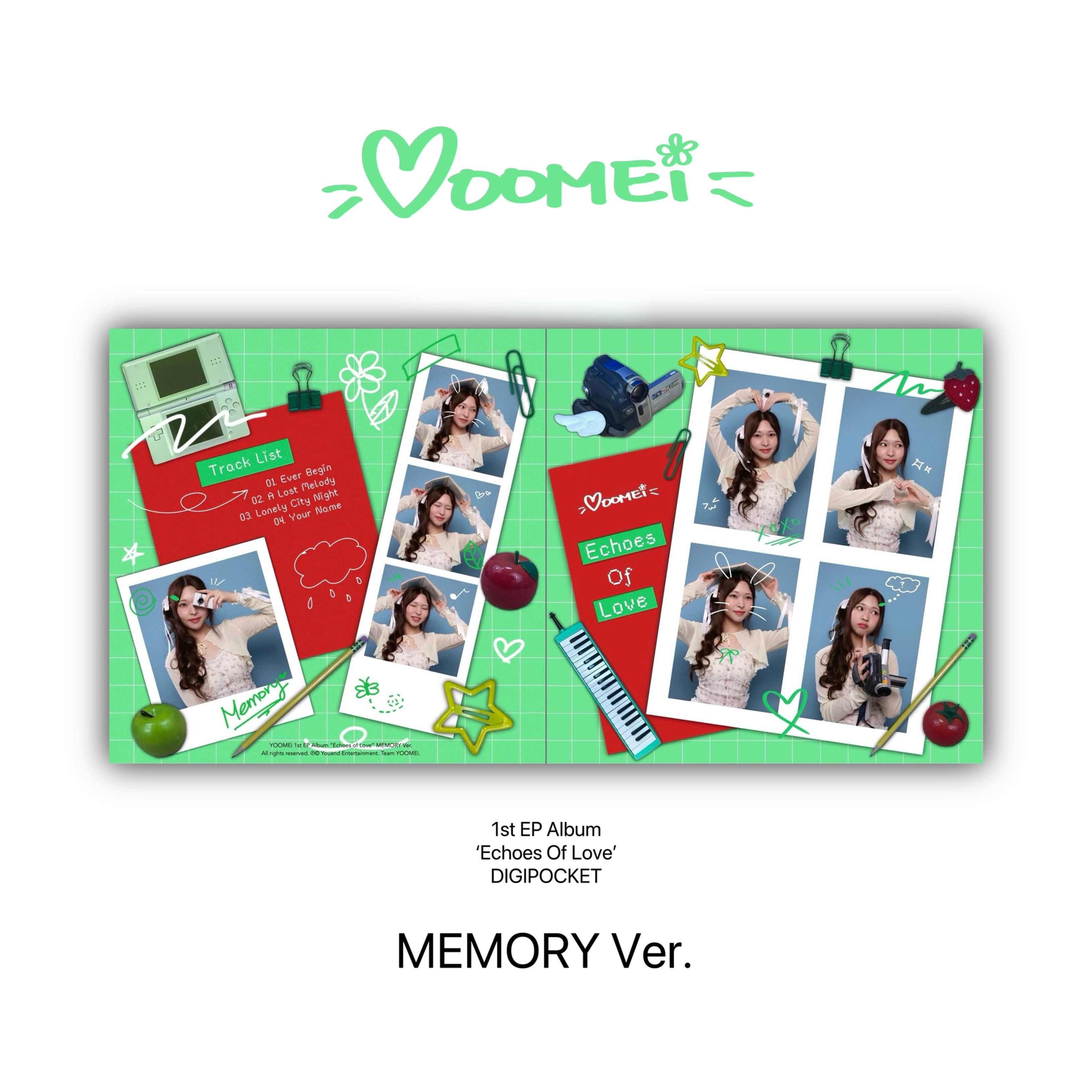 YOOMEi 1st EP Album『Echoes Of Love』Digipocket - MEMORY Ver.