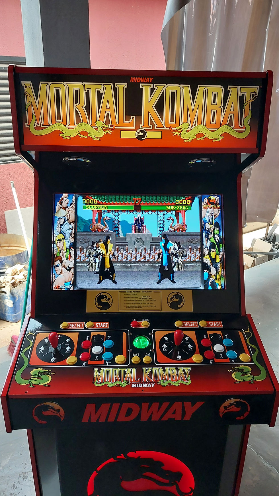 Gabinete Clássico 28" Tema Mortal Kombat
