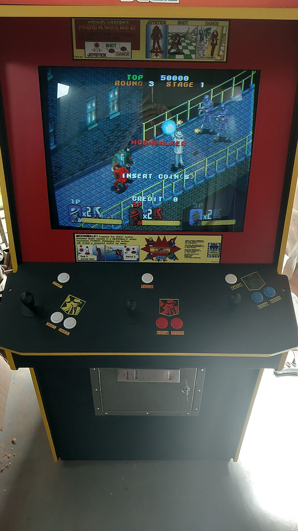 Gabinete Clássico CRT 29" Moonwalker 3 jogadores