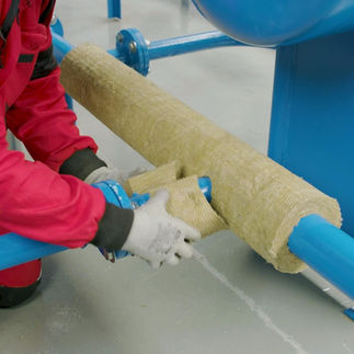 rockwool-insulation-steam-installation