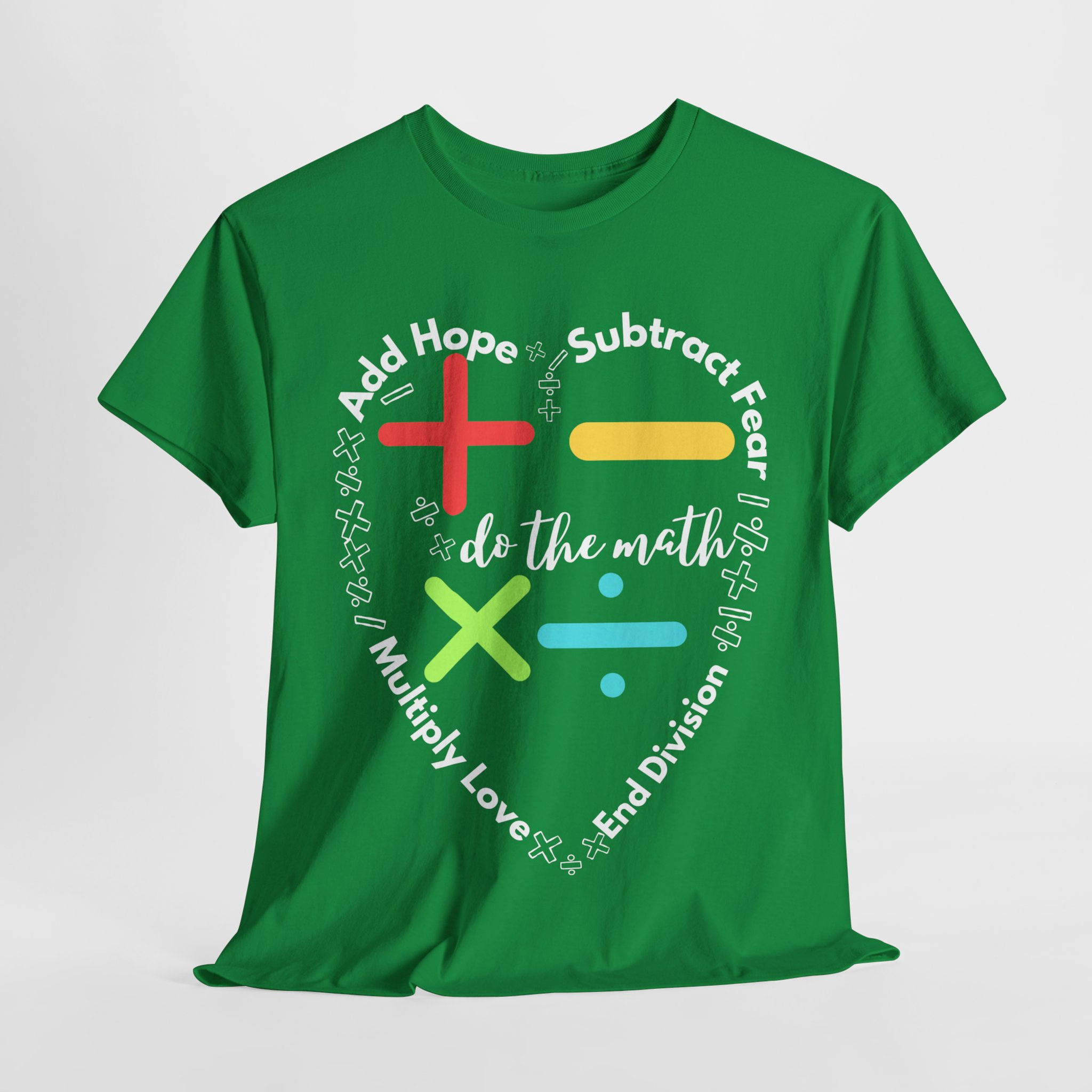 Irish Green Valentine Unisex Heavy Cotton Math Shirt