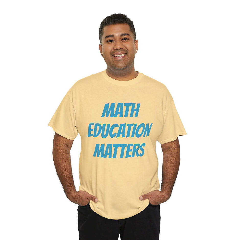 Thumbnail: Math Education Matters Unisex Heavy Cotton Tee