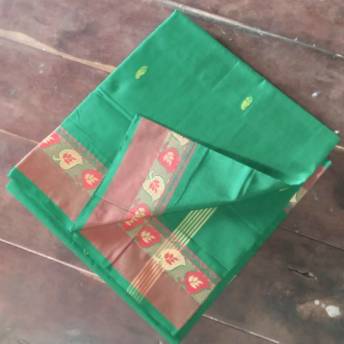 Green Cotton Saree 